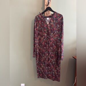 NWT / Kim & Co. / Paisley Long Sleeve Dress